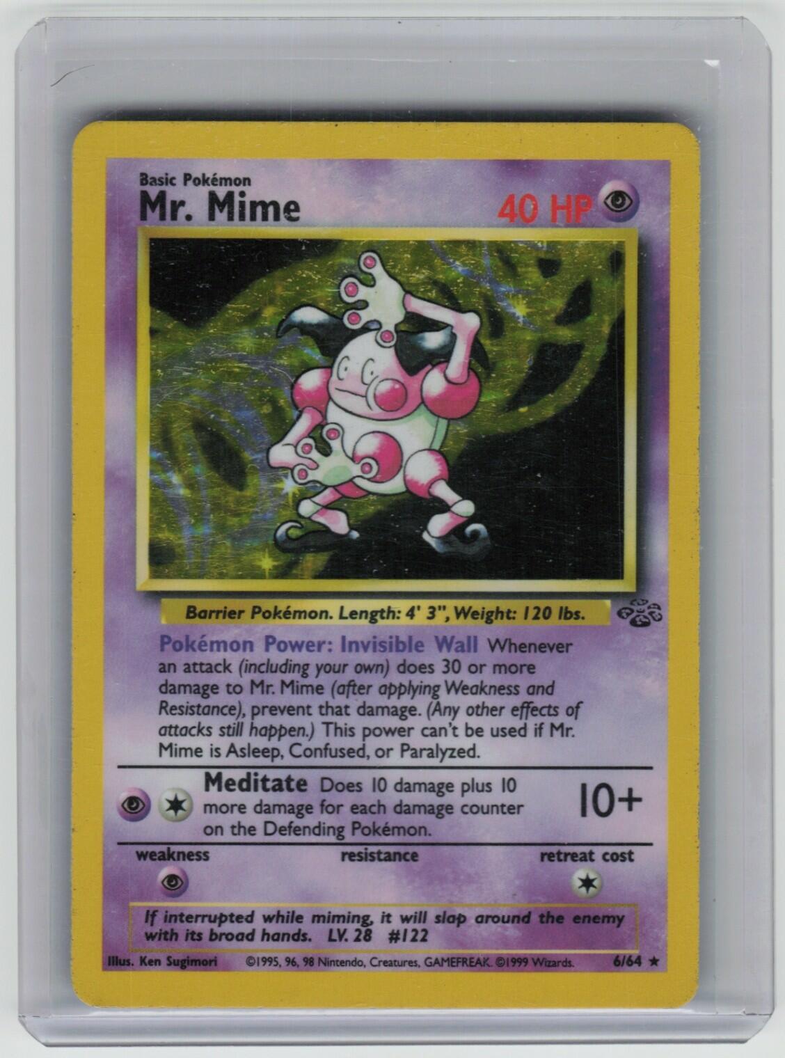 Mr. Mime (6) Holo Rare Jungle 06/64 LP