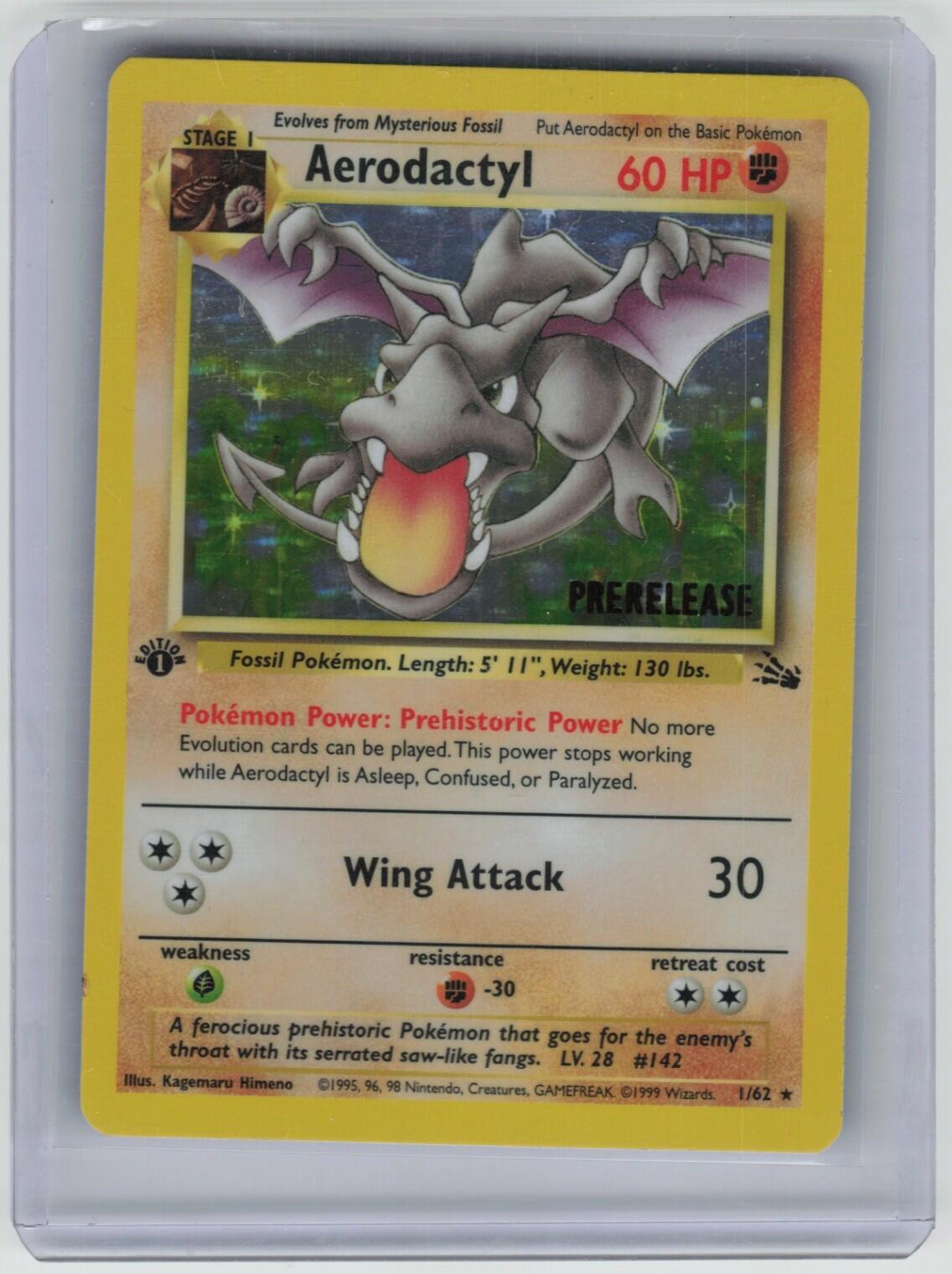 Aerodactyl (1) Holo Rare Fossil 01/62 LP