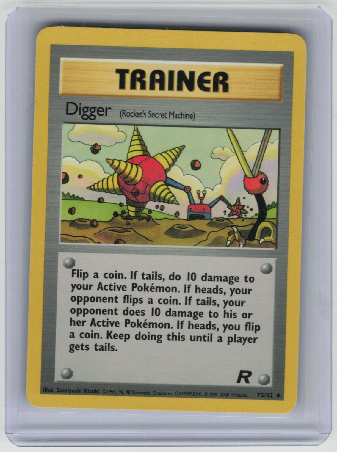 Digger (Rocket's Secret Machine) Uncommon Team Rocket 75/82 LP