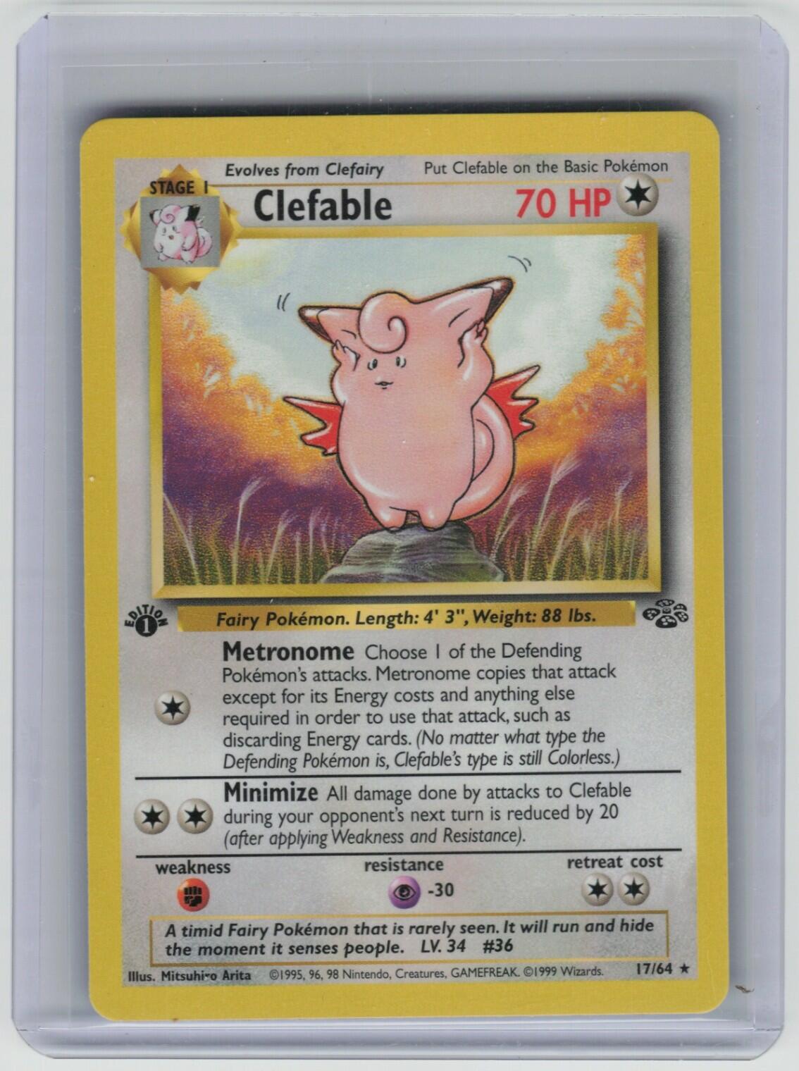 Clefable (1) Holo Rare Jungle 01/64 LP