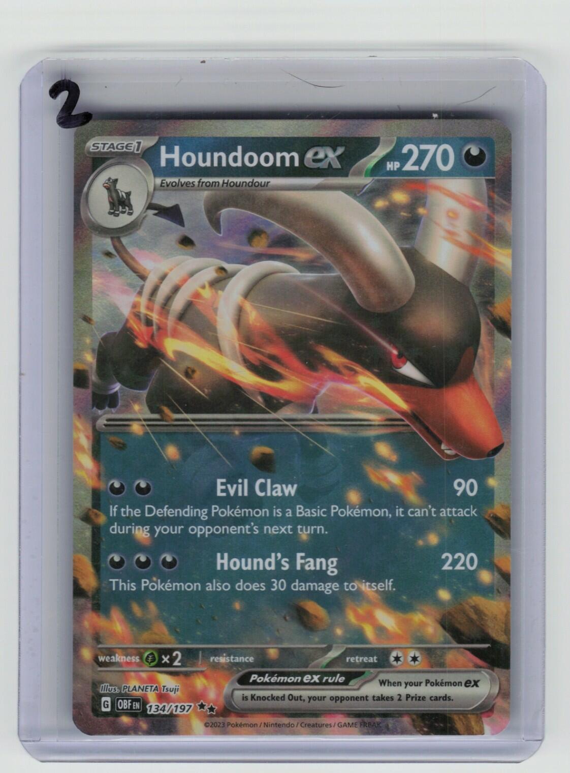 Houndoom ex Double Rare SV03: Obsidian Flames 134/197 LP