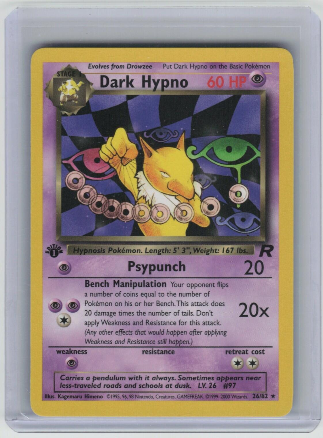 Dark Hypno (26) Rare Team Rocket 26/82 LP
