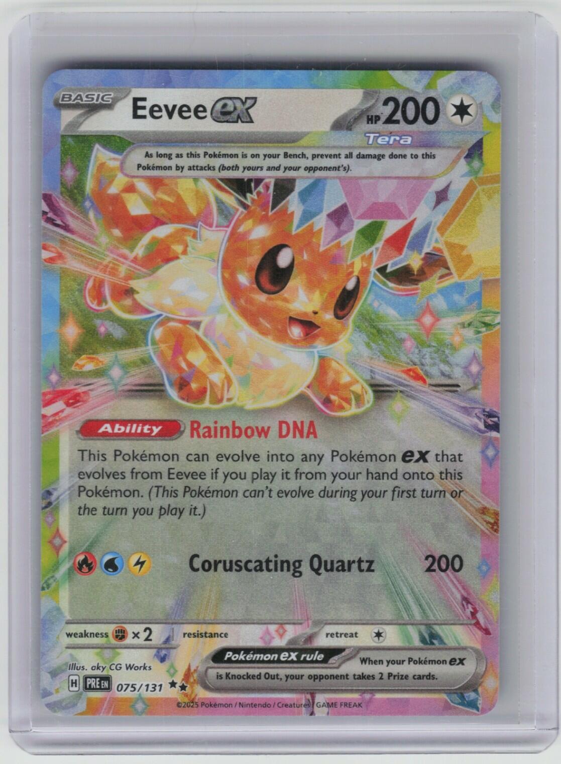 Eevee ex - Double Rare SV: Prismatic Evolutions 075/131 NM