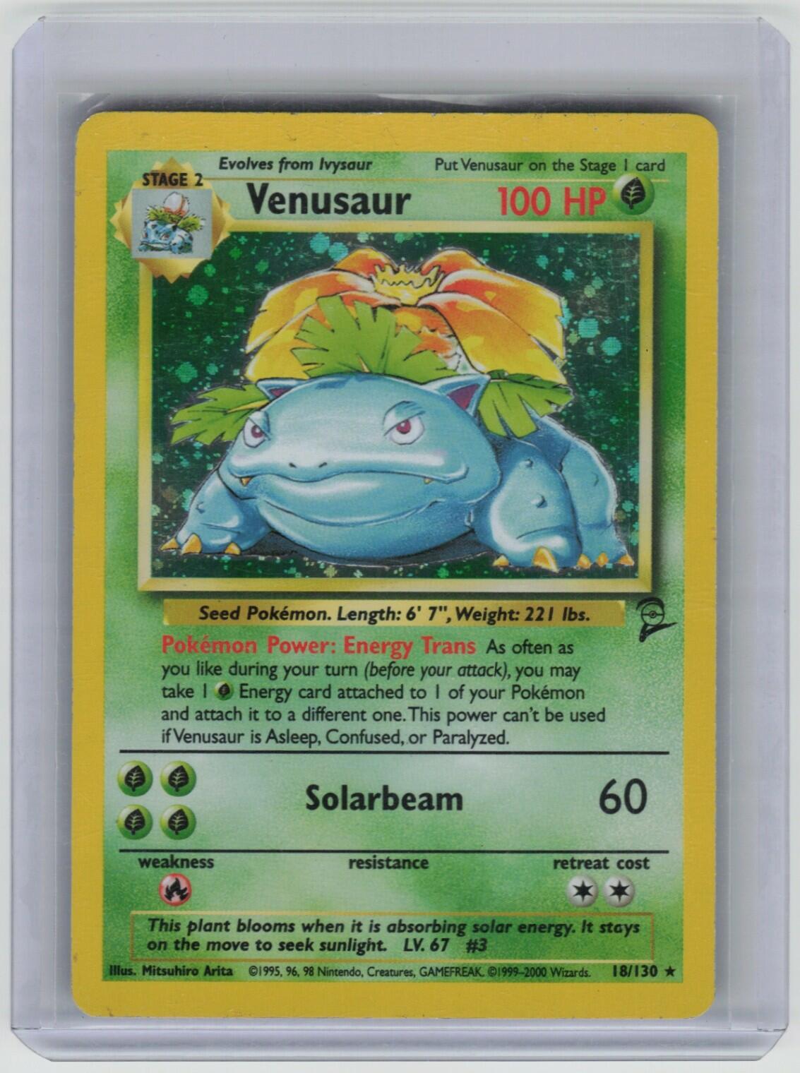 Venusaur Holo Rare Base Set 2 018/130 LP