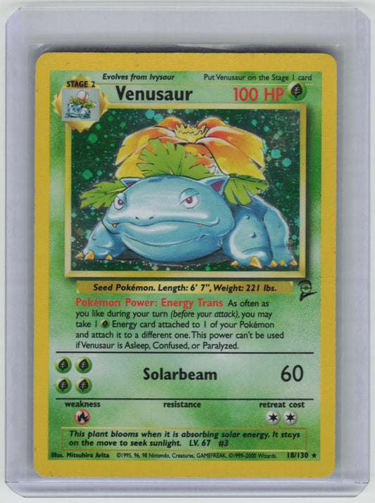 Venusaur Holo Rare Base Set 2 018/130 LP
