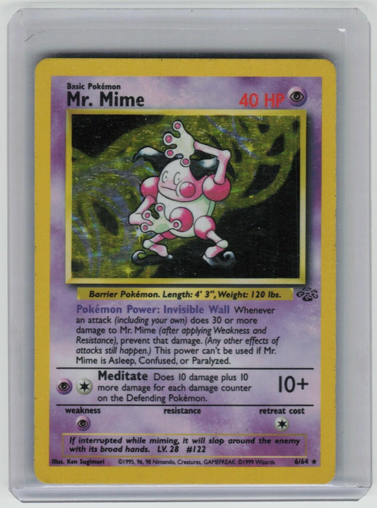 Mr. Mime (6) Holo Rare Jungle 06/64 LP