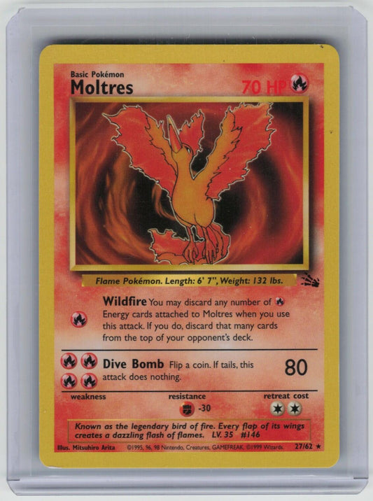 Moltres (27) Rare Fossil 27/62 LP
