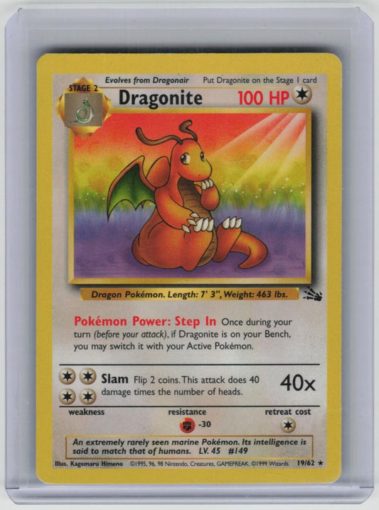 Dragonite (19) Rare Fossil 19/62 LP