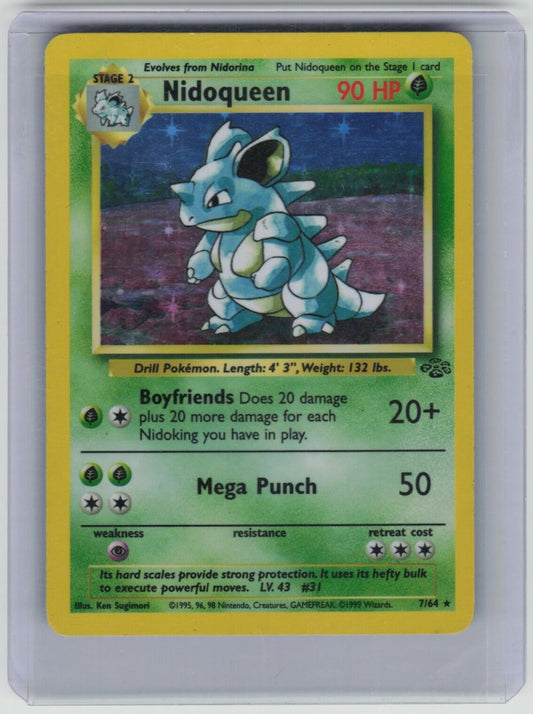 Nidoqueen (7) Holo Rare Jungle 07/64 LP