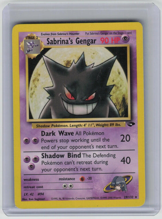 Sabrina's Gengar Rare Gym Challenge 029/132 LP