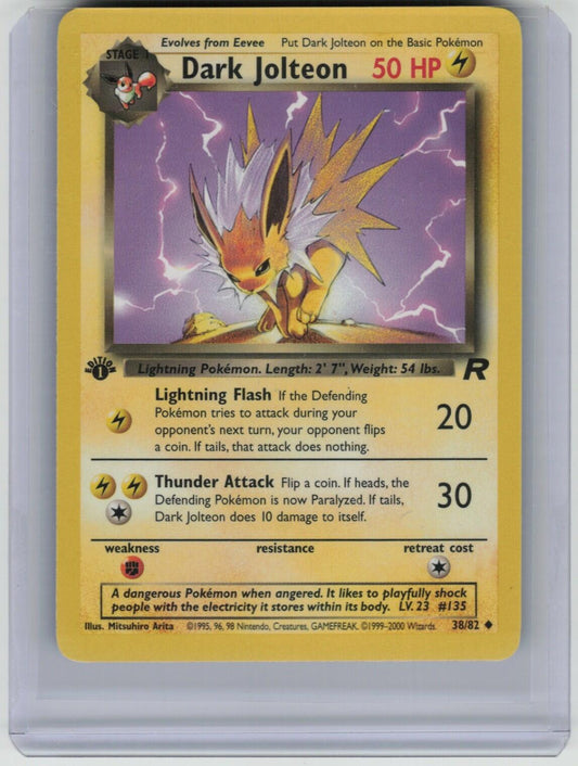 Dark Jolteon Uncommon Team Rocket 38/82 LP