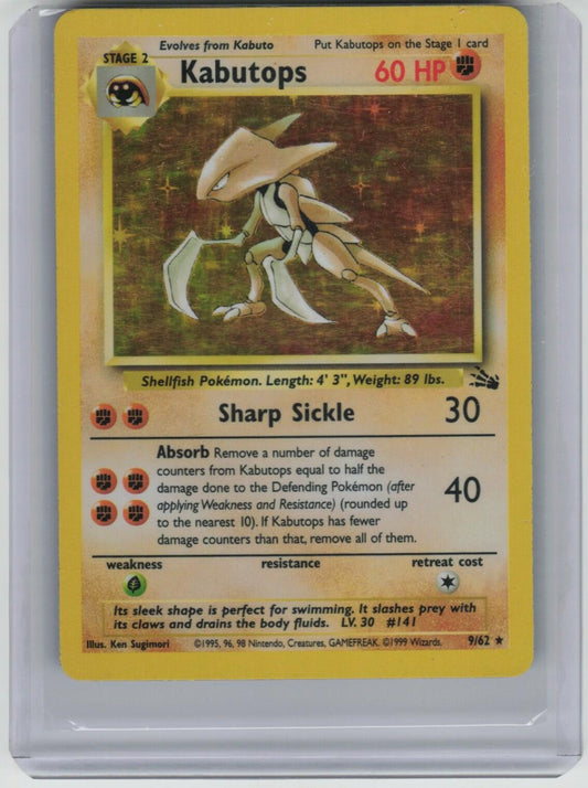 Kabutops (9) Holo Rare Fossil 09/62 LP