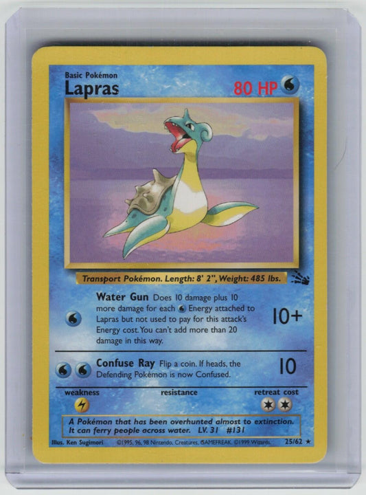 Lapras (25) Rare Fossil 25/62 LP