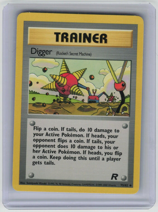 Digger (Rocket's Secret Machine) Uncommon Team Rocket 75/82 LP