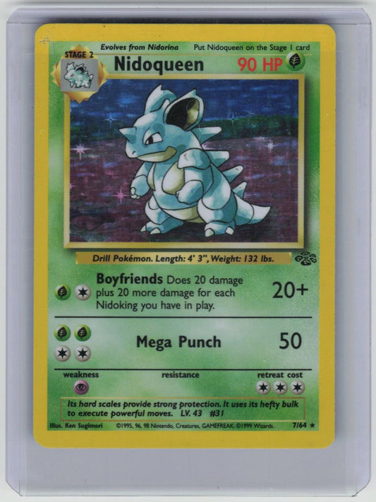 Nidoqueen (7) Holo Rare Jungle 07/64 LP