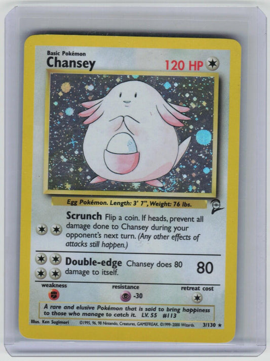 Chansey Holo Rare Base Set 2 003/130 LP
