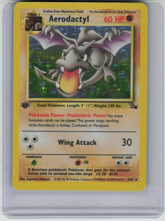 Aerodactyl (1) Holo Rare Fossil 01/62 LP