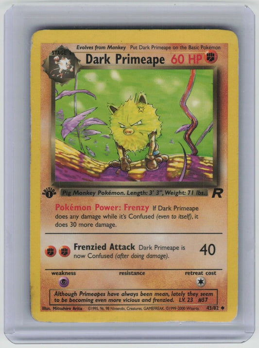 Dark Primeape Uncommon Team Rocket 43/82 LP