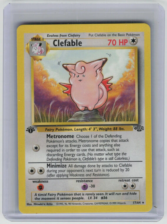 Clefable (1) Holo Rare Jungle 01/64 LP