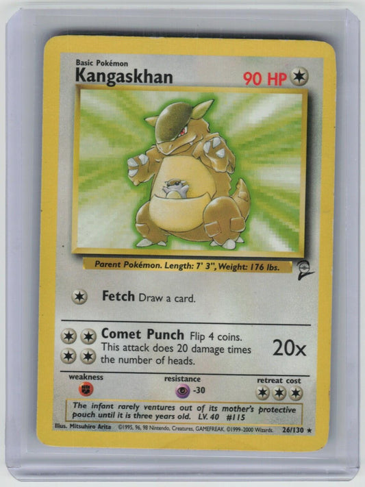 Kangaskhan Rare Base Set 2 026/130 LP