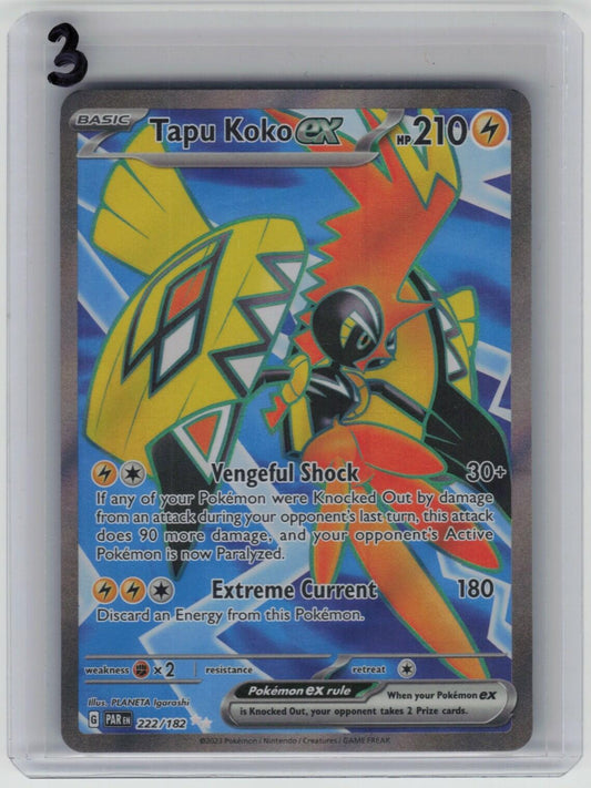 Tapu Koko ex - Ultra Rare SV04: Paradox Rift 222/182 LP