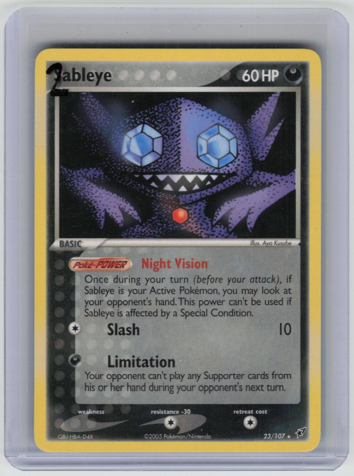 Sableye Rare Deoxys 23/107 LP