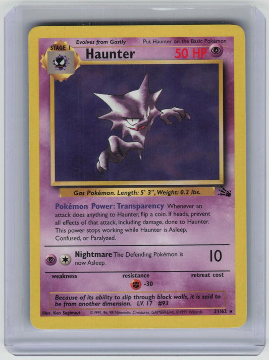 Haunter (21) Rare Fossil 21/62 LP