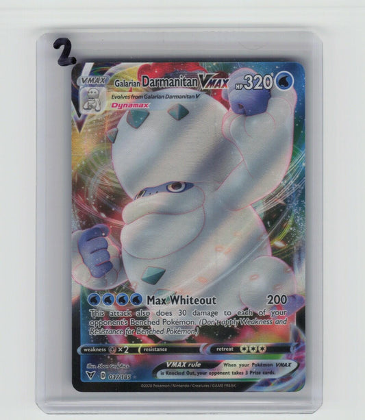 Galarian Darmanitan VMAX Ultra Rare SWSH04: Vivid Voltage 037/185 LP