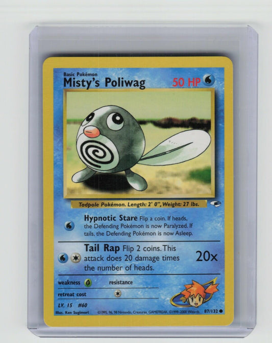 Misty's Poliwag Common Gym Challenge 089/132 LP