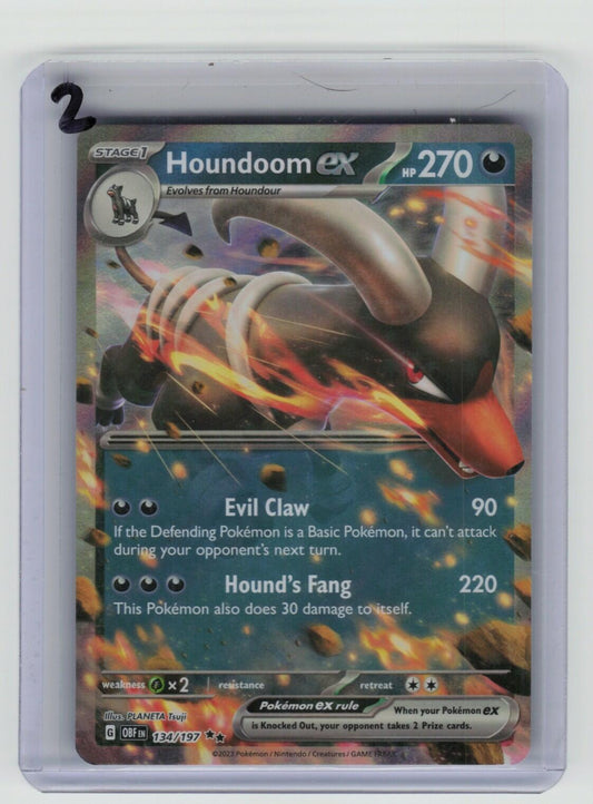 Houndoom ex Double Rare SV03: Obsidian Flames 134/197 LP