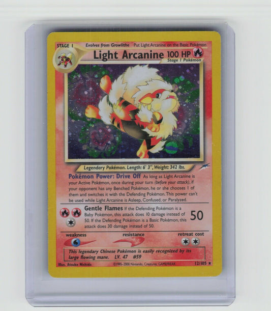 Light Arcanine Holo Rare Neo Destiny 012/105 LP