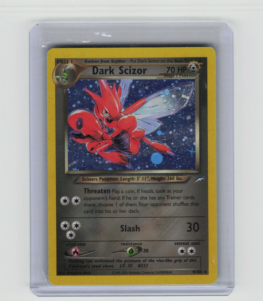 Dark Scizor Holo Rare Neo Destiny 009/105 LP