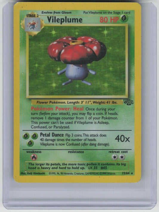 Vileplume (15) Holo Rare Jungle 15/64 LP