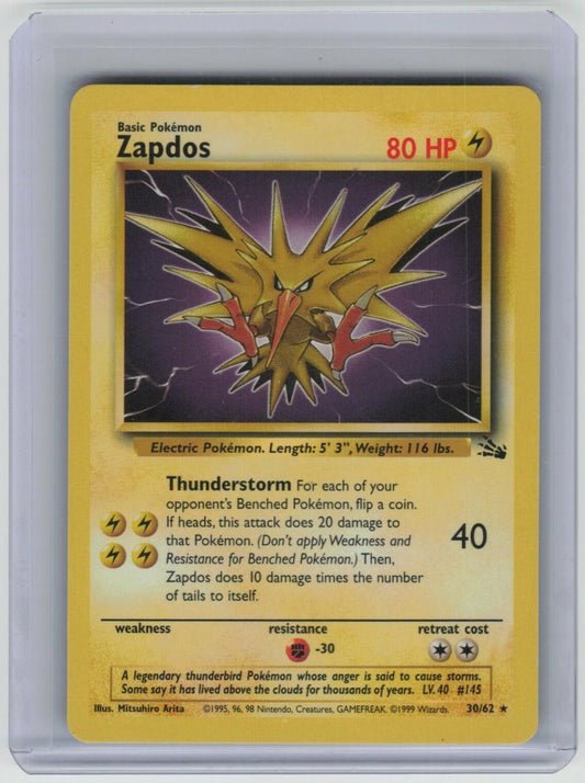 Zapdos (30) Rare Fossil 30/62 LP