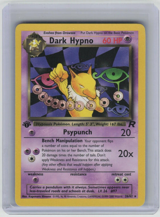 Dark Hypno (26) Rare Team Rocket 26/82 LP