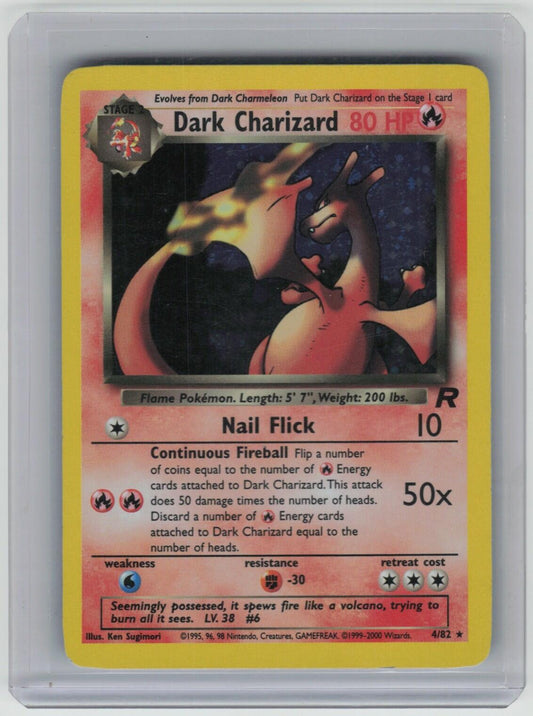 Dark Charizard (4) Holo Rare Team Rocket 04/82 LP