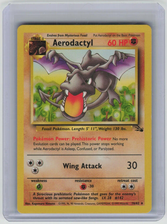 Aerodactyl (16) Rare Fossil 16/62 LP