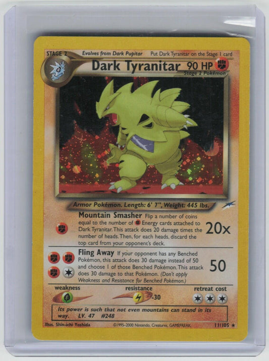 Dark Tyranitar Holo Rare Neo Destiny 011/105 LP