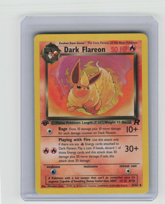 Dark Flareon Uncommon Team Rocket 35/82 LP