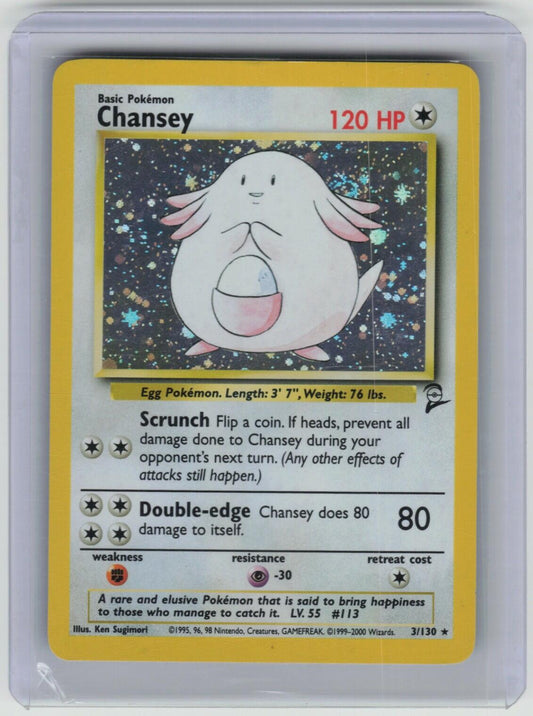 Chansey Holo Rare Base Set 003/102 LP