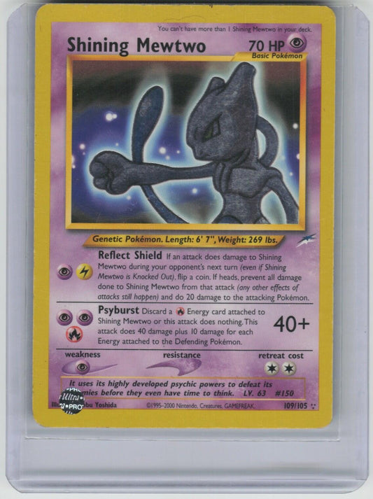 Shining Mewtwo Secret Rare Neo Destiny 109/105 LP