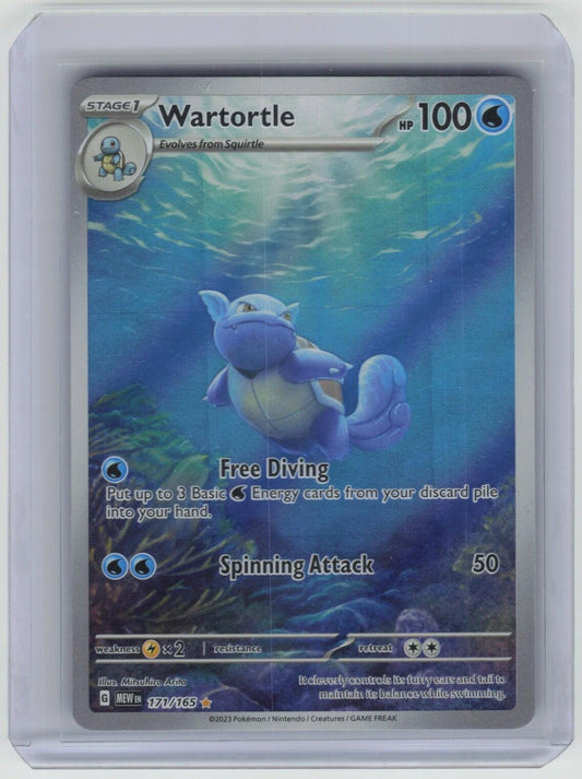 Wartortle - Illustration Rare SV: Scarlet & Violet 151 171/165 NM