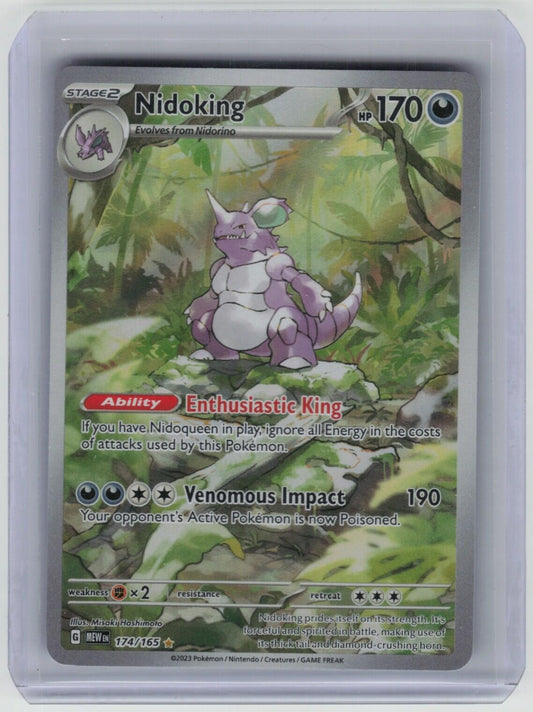 Nidoking - Illustration Rare SV: Scarlet & Violet 151 174/165 NM