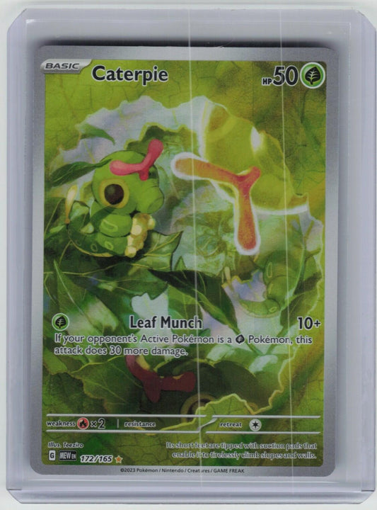 Caterpie - Illustration Rare SV: Scarlet & Violet 151 172/165 NM