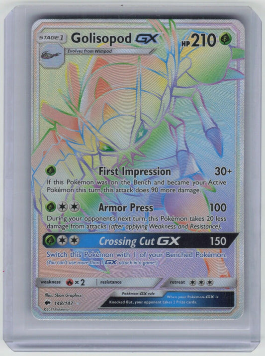 Golisopod GX (Secret) Secret Rare SM - Burning Shadows 148/147 NM