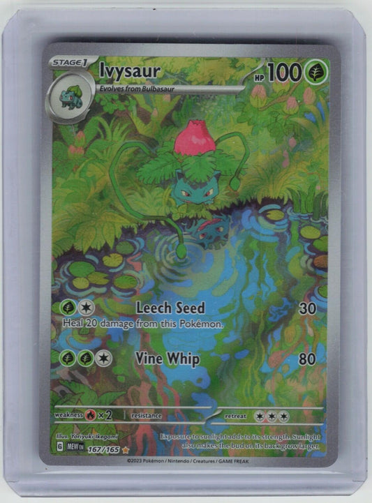 Ivysaur - Illustration Rare SV: Scarlet & Violet 151 167/165 NM