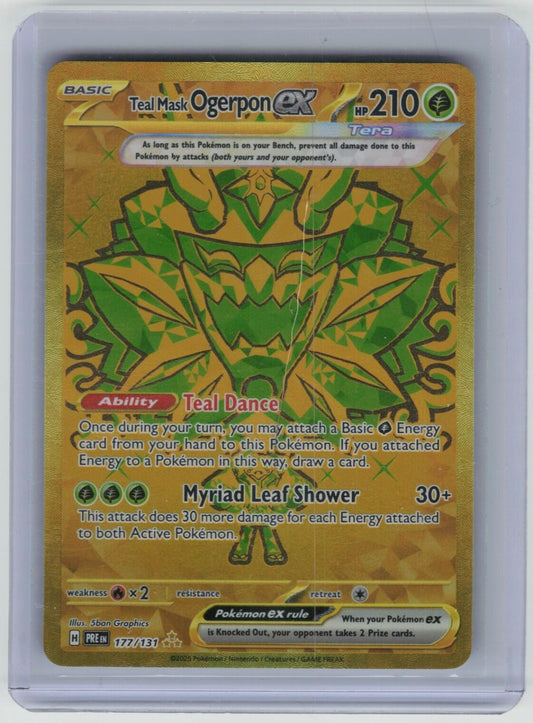 Teal Mask Ogerpon ex - Hyper Rare SV: Prismatic Evolutions 177/131 NM