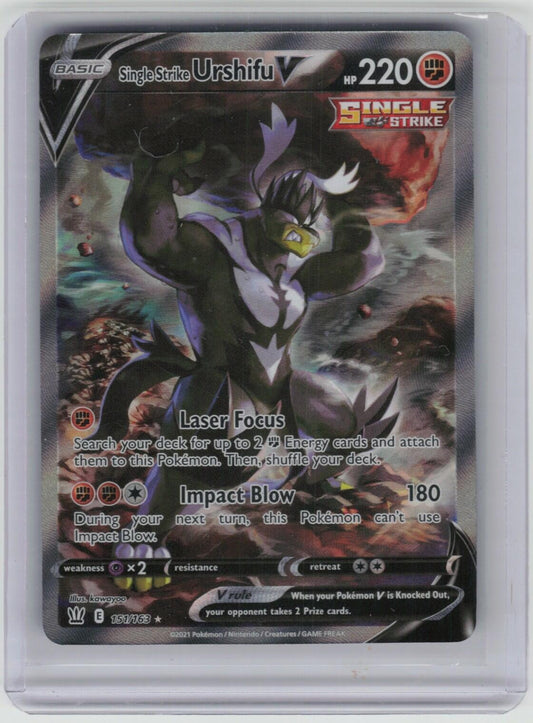 Single Strike Urshifu V (Alternate Full Art) Ultra Rare SWSH05: Battle Styles 15