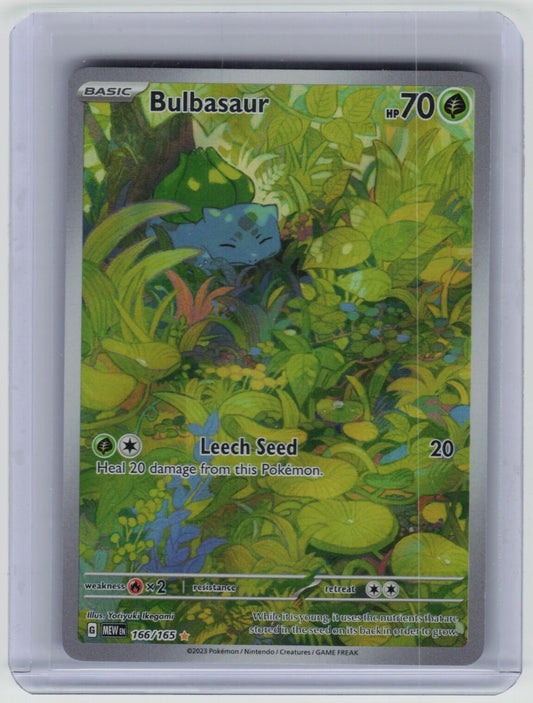 Bulbasaur - Illustration Rare SV: Scarlet & Violet 151 166/165 NM