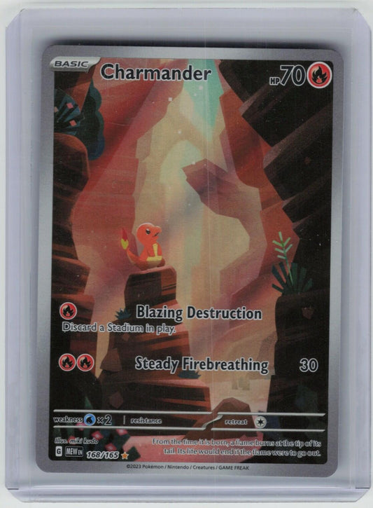 Charmander - Illustration Rare SV: Scarlet & Violet 151 168/165 NM